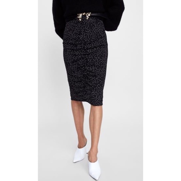Zara Dresses & Skirts - Zara polka dot skirt size M